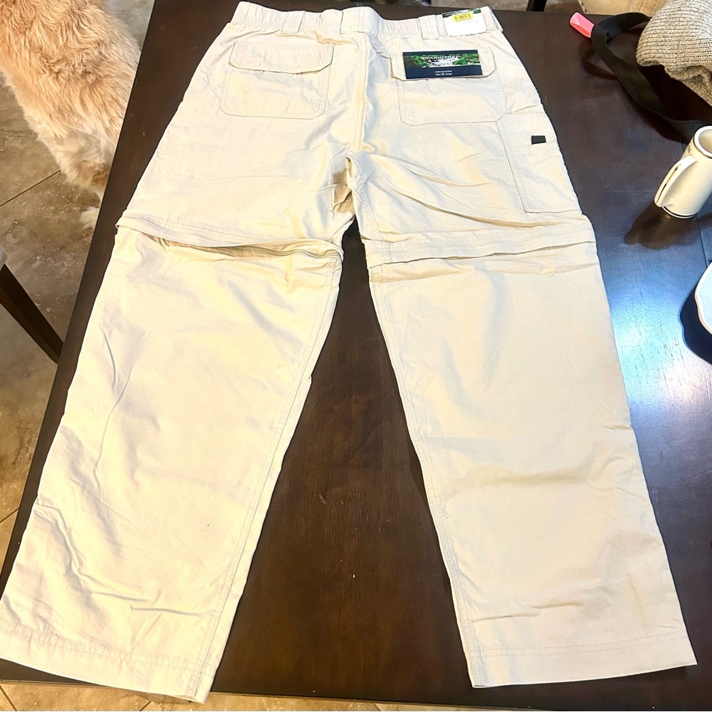 ROUNDTREE & YORKE OUTFITTERS ZIP OFF CARGO Pants to Shorts, 36/29 NEW - Picture 5 of 8